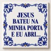 Azulejo Jesus Bateu Na Porta