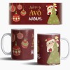 Caneca Natal Adoro-te 