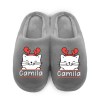 Chinelo Personalizado Pelúcia Gato