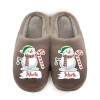 Chinelo Personalizado Pelucia boneco Neve