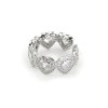Anel  Zirconia Tennis Jewelry Silver