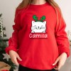 Sweater sem Capuz Gatinho Natalício Personalizável