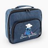 Lancheira stampex mao azul Stitch