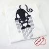 Estampa Impressa T-shirt cintada Branco 2XL