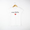 Estampa Impressa T-shirt cintada Branco S