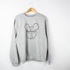 Estampa Impressa Sweater Cinza Claro L