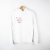 Estampa Impressa Sweater c/ capuz Branco S