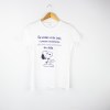 Estampa Impressa T-shirt cintada Branco L