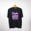 Estampa Impressa T-shirt Oversize S Preto
