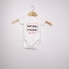 Estampa Impressa Body Manga Curta Branco 3meses