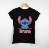 Estampa Impressa T-shirt cintada Preto S