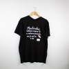 Estampa Impressa T-shirt Unissex 2XL Preta