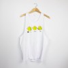 Estampa Impressa T-shirt Cava Unissexo Branca M