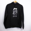 Estampa Impressa Sweater C/ Capuz Preto L