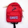 Estampa Impressa Mochila Escolar Vermelha David