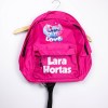 Estampa Impressa Mochila Escolar Rosa Lara Hortas