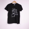 Estampa Impressa T-shirt Unissexo M Preta 1972