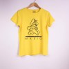 Estampa Impressa T-shirt cintadaT-shirt Cintada Feminina | XL | Amarela