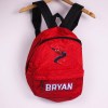 Estampa Impressa Mochila Escolar Vermelha Bryan