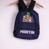 Estampa Impressa Mochila Escolar Azul Escura Martin