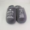Estampa Impressa Chinelo Pelucia Cinza