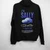 Estampa Impressa Sweater com Capuz Preta M