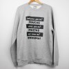 Estampa Impressa Sweater Cinza Claro 2XL
