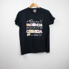 Estampa Impressa T-shirt Azul Escuro L