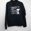 Estampa Impressa Sweater com capuz  M azul marinho