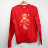 Estampa Impressa Sweater Vermelha M Mãe