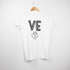Estampa Impressa T-shirt Branca S