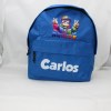 Estampa Impressa Mochila Escolar Azul Royal Carlos