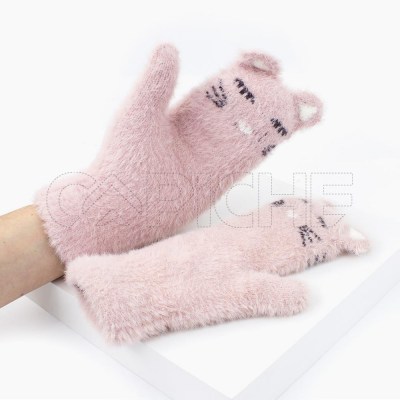 Luva Gato Rosa