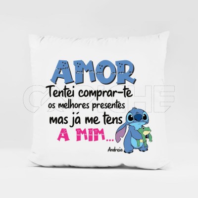 Almofada Tentei Comprar Stitch