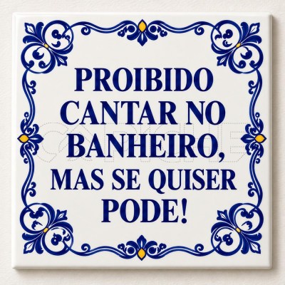 Azulejo Proibido Cantar
