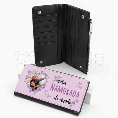 Carteira Personalizada Melhor #SEO do Mundo Floral com Foto