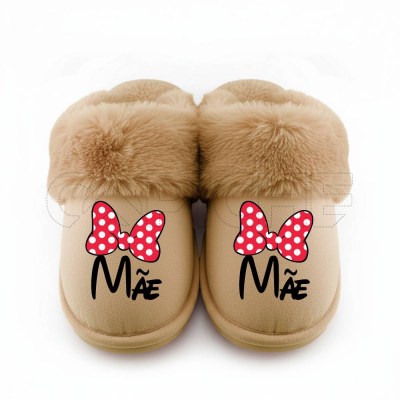 Chinelo Personalizado Pelucia Minnie #SEO