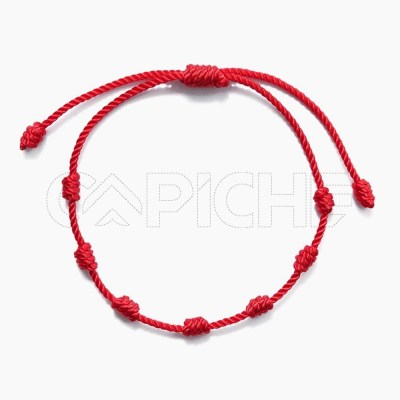 Pulseira Vermelha 7 Nós