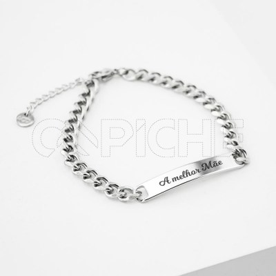 Pulseira Fina em aço Groove #SEO