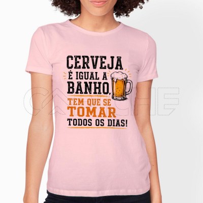 T-Shirt Cerveja igual a banho