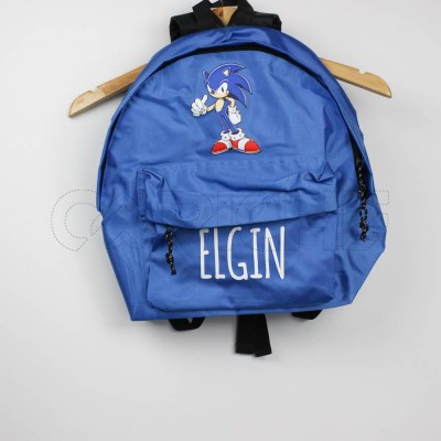 Estampa Impressa Mochila Escolar Azul Royal Elgin