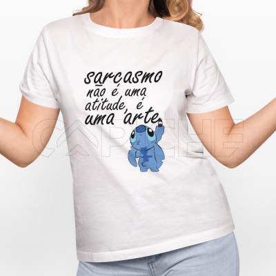 Tshirt Senhora sarcasmo Stitch