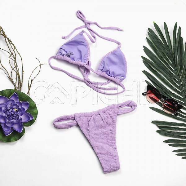 Conjunto bikini Diablo Lilás
