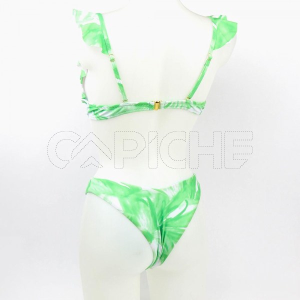 Conjunto bikini Tie Dye Di Verde