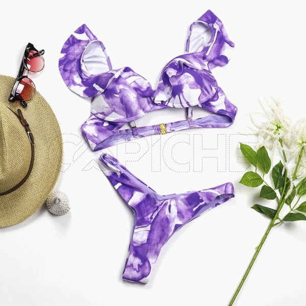 Conjunto bikini Tie Dye Di Lilás