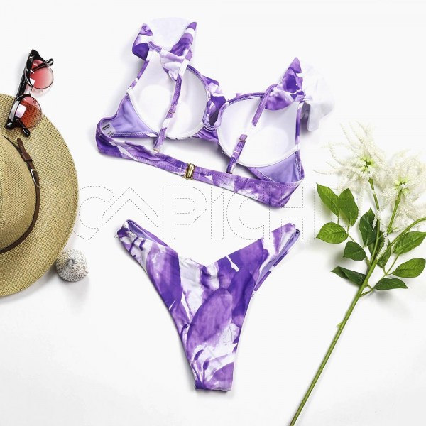 Conjunto bikini Tie Dye Di Lilás