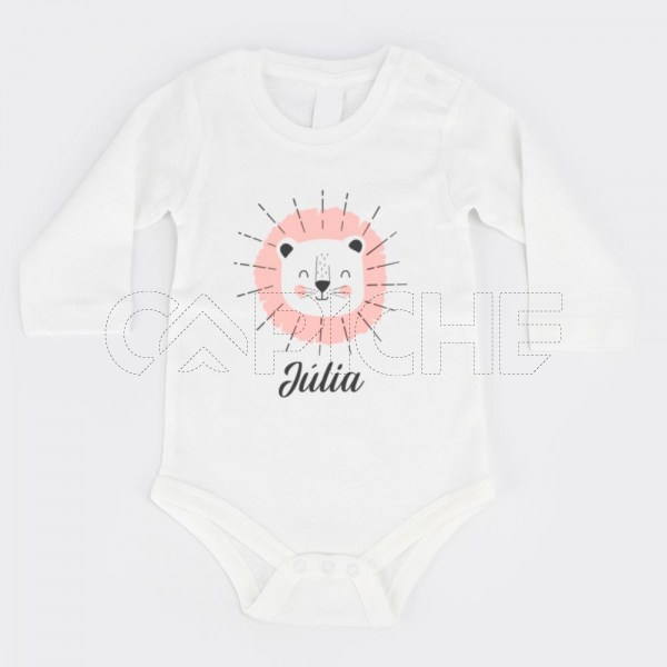 Body para Bebé Leão com Nome