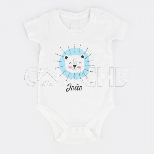 Body para Bebé Leão com Nome