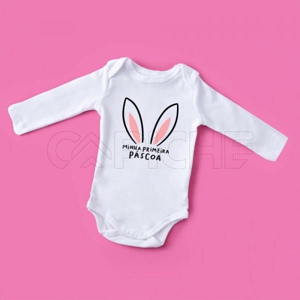 Body para Bebé Primeira páscoa