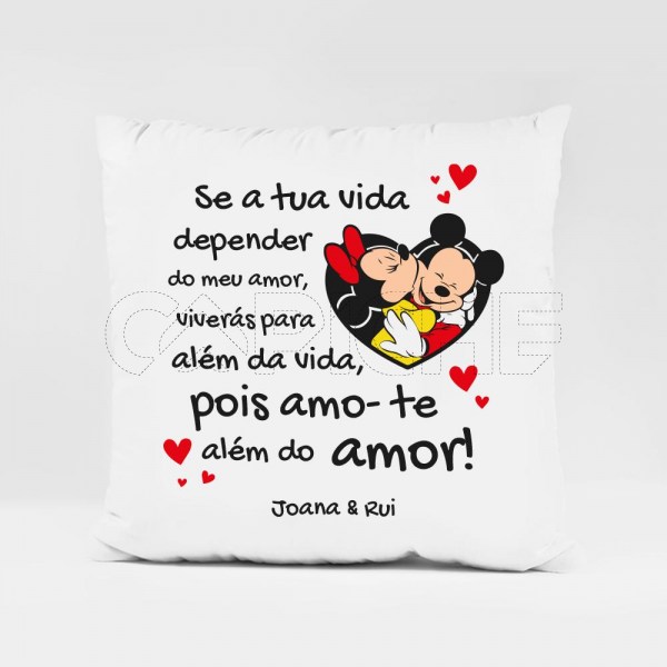 Almofada Amo-te Além do Amor